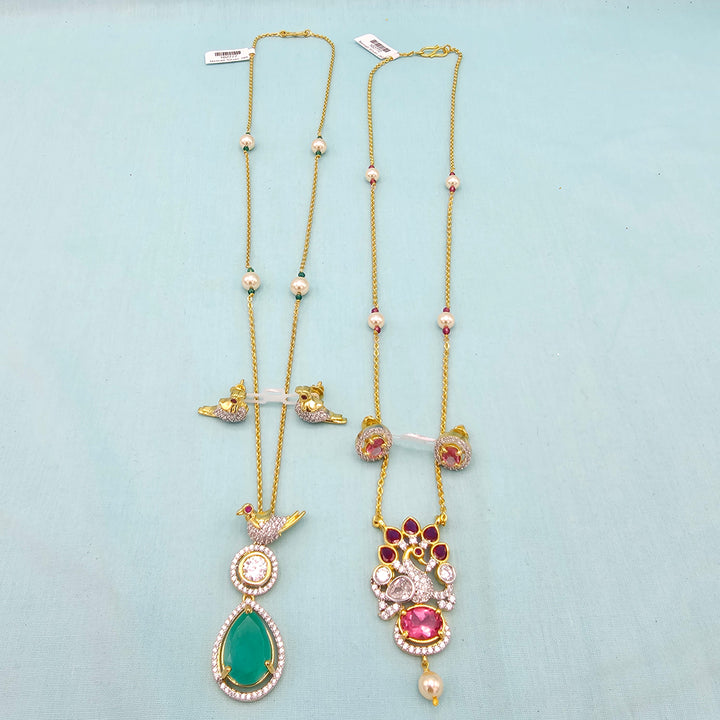Silver Chains/ Pendant Set