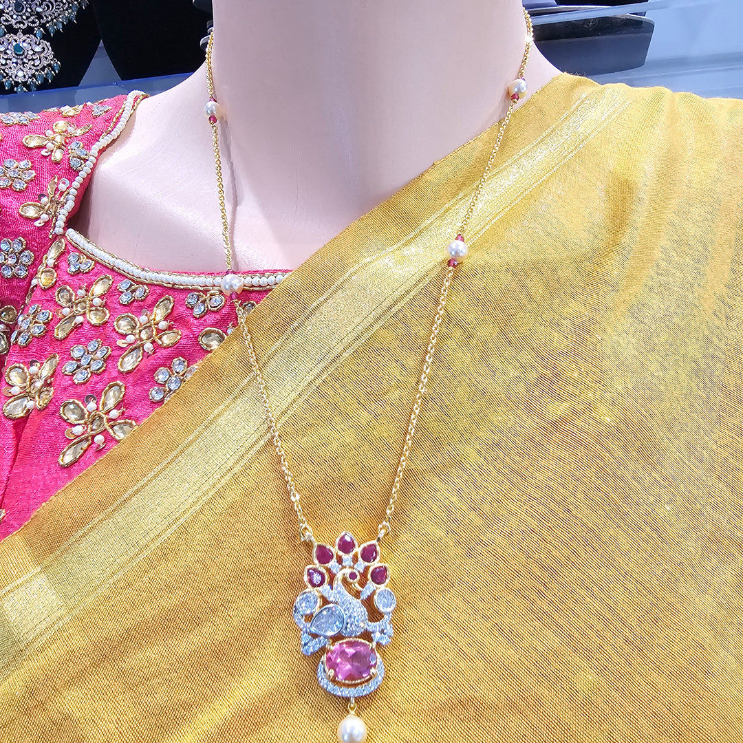 Silver Chains/ Pendant Set