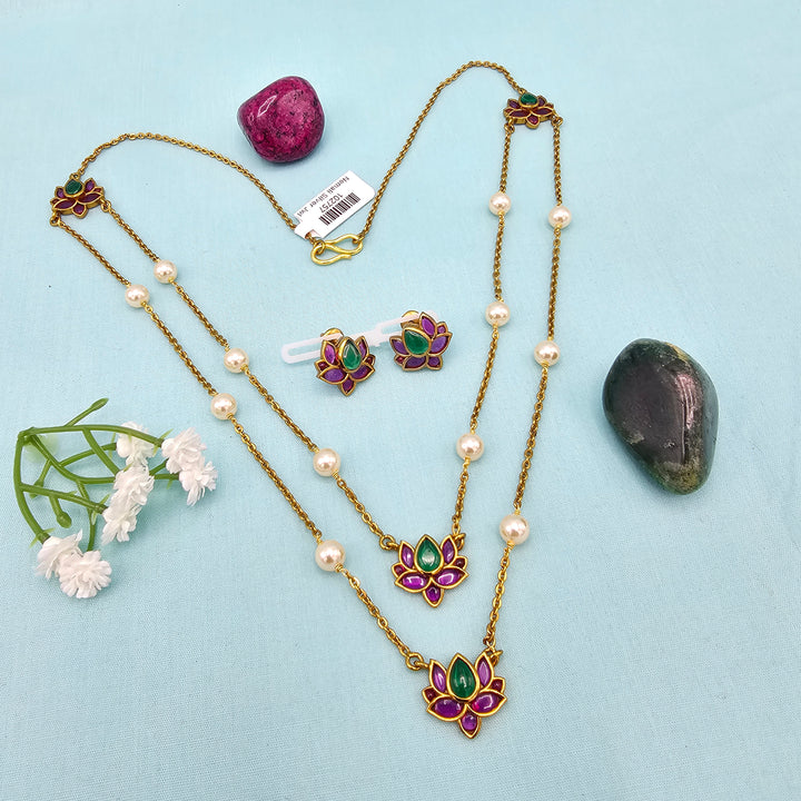 Oxidized Pendant Set