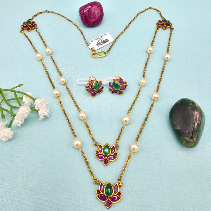 Oxidized Pendant Set