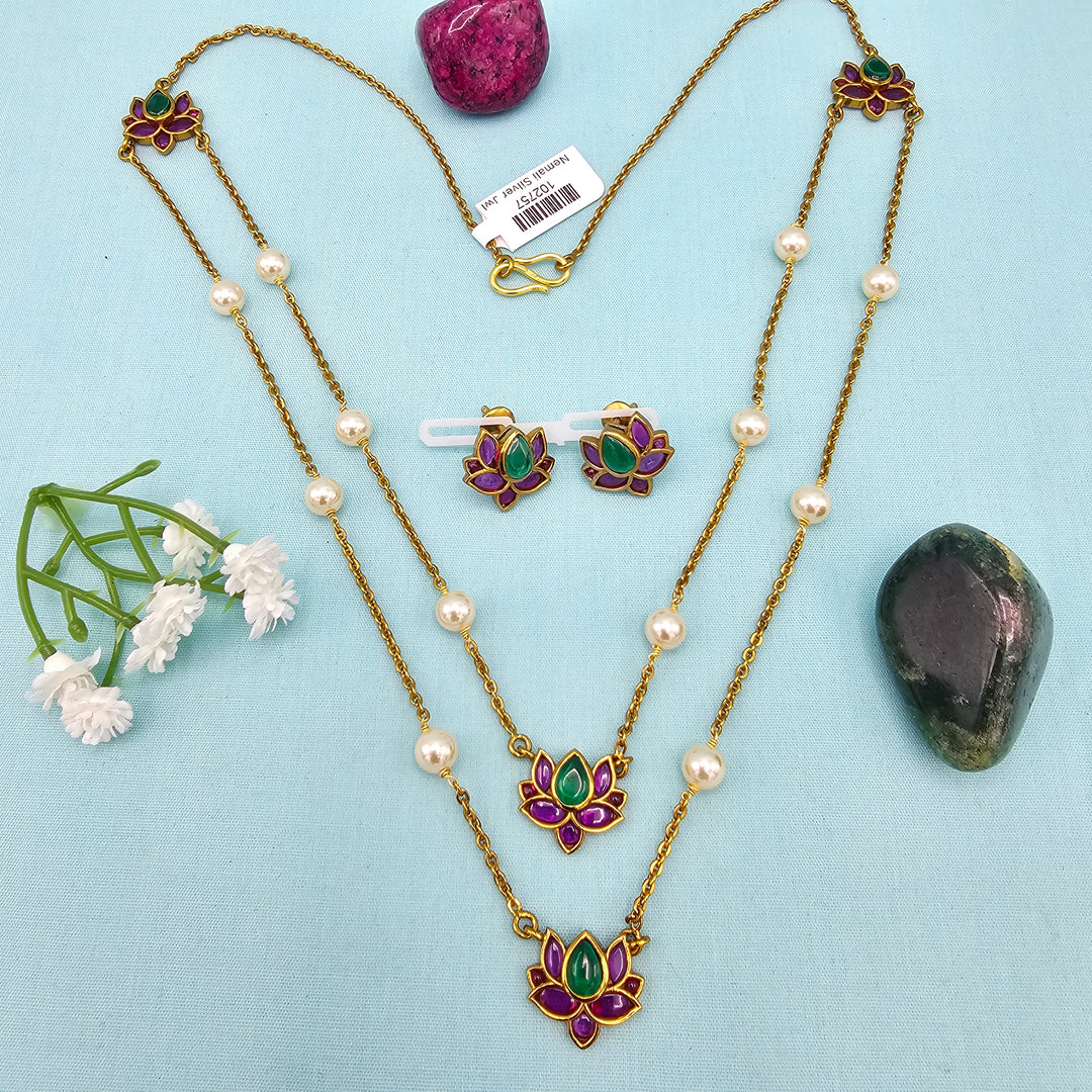 Oxidized Pendant Set