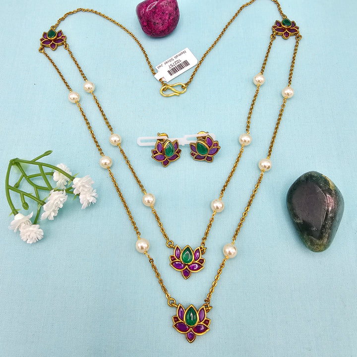 Oxidized Pendant Set