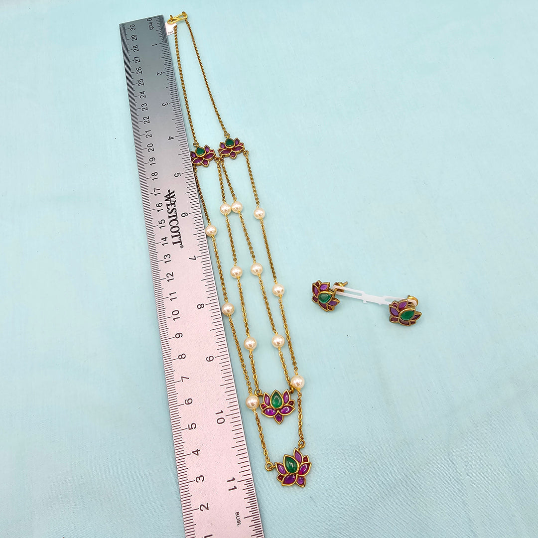 Oxidized Pendant Set