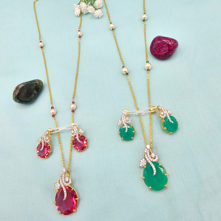Silver Chains/ Pendant Set