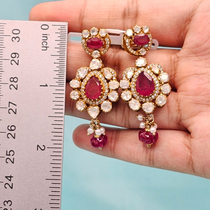 Silver Polki Kantey set