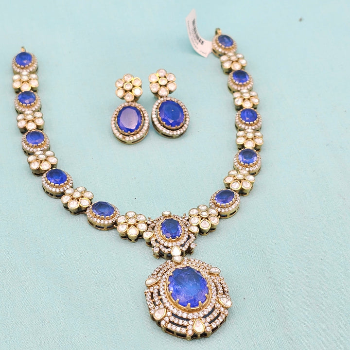 Polki Tanzanite Necklace
