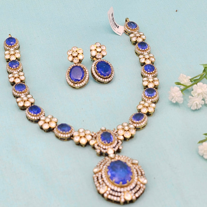 Polki Tanzanite Necklace