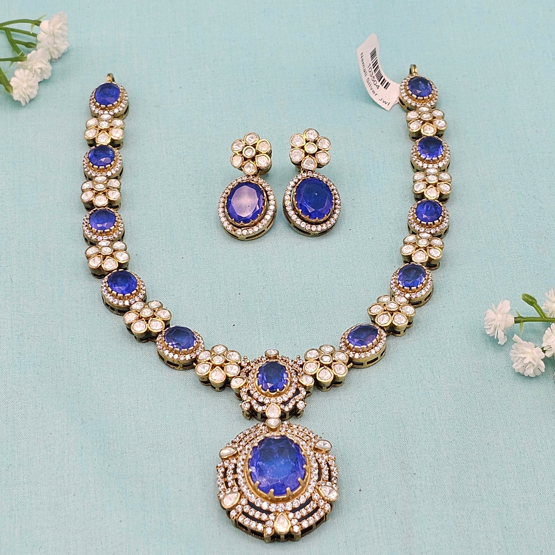 Polki Tanzanite Necklace