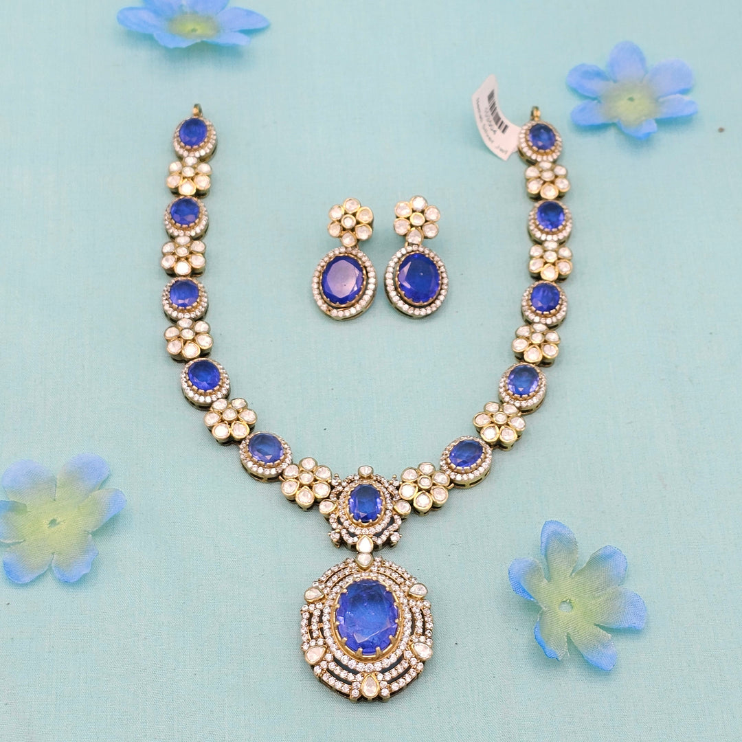 Polki Tanzanite Necklace