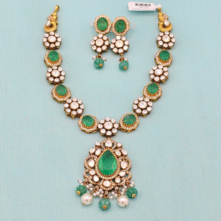 Moissanite Emerald Necklace