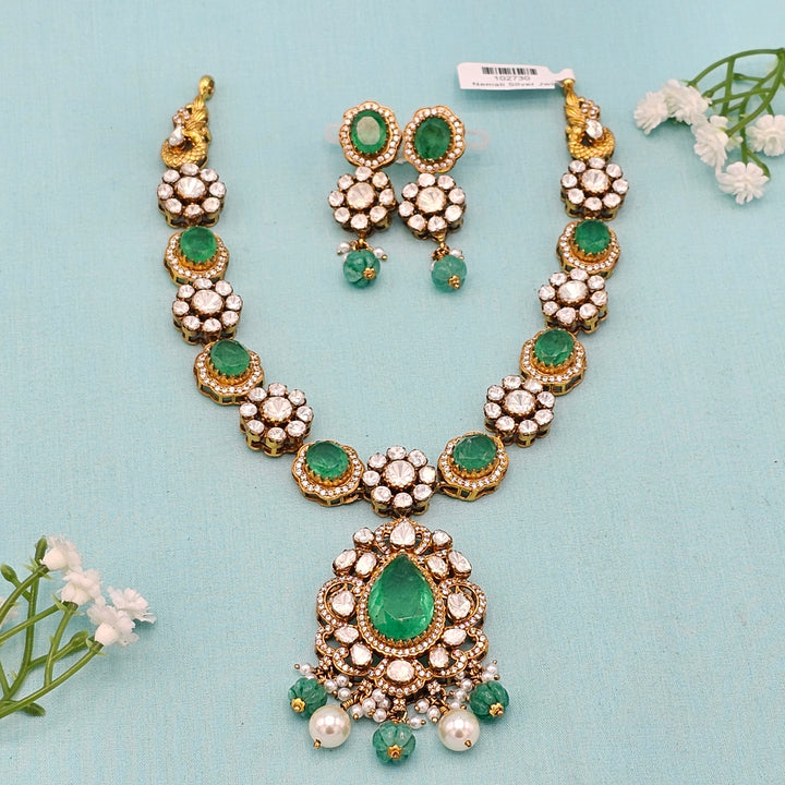 Moissanite Emerald Necklace