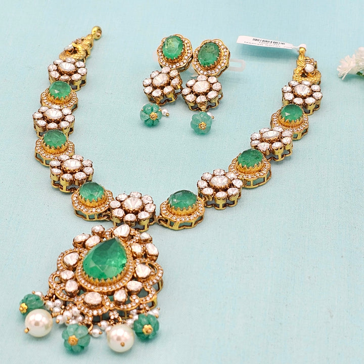 Moissanite Emerald Necklace