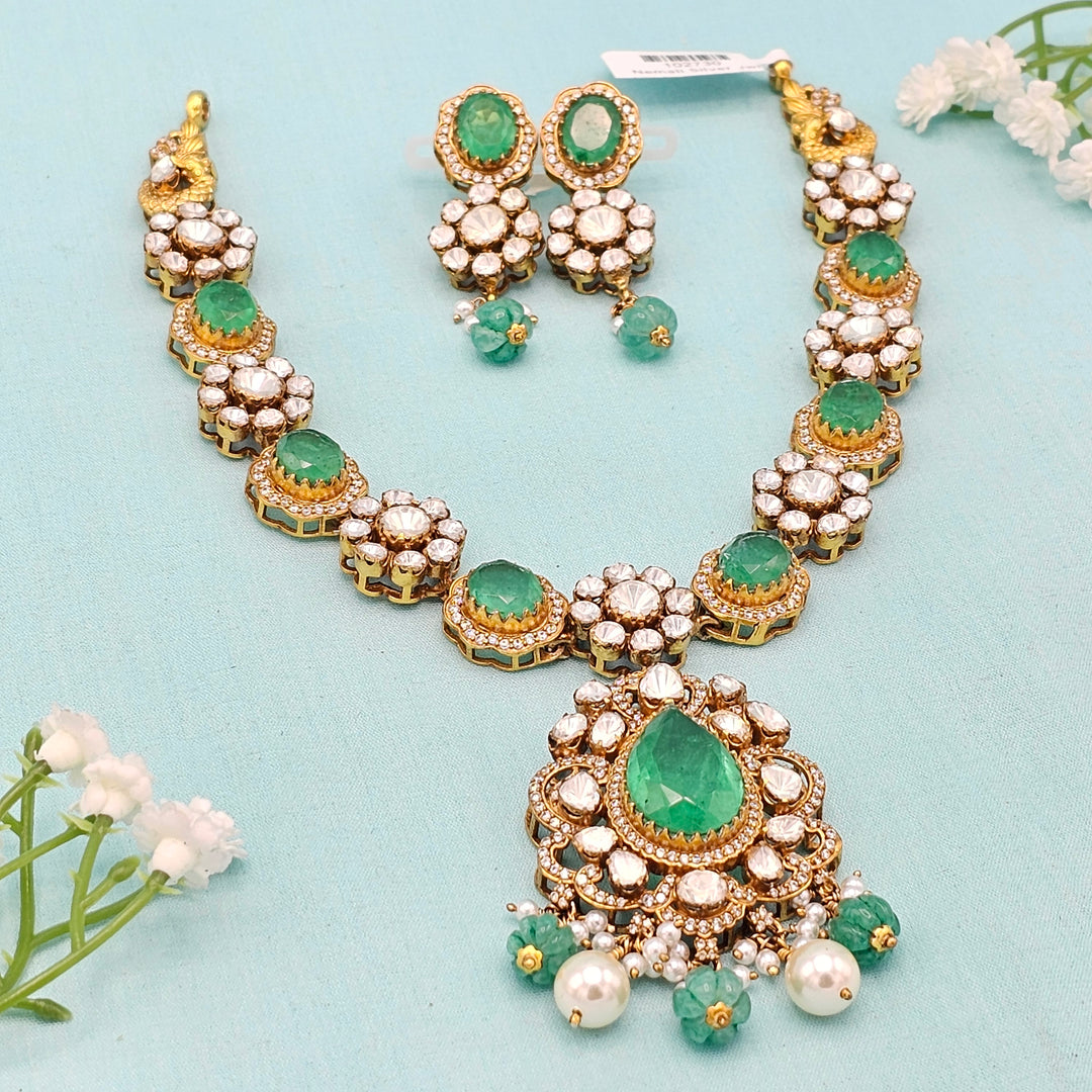 Moissanite Emerald Necklace