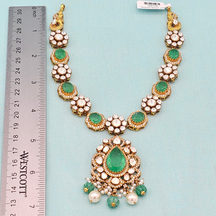 Moissanite Emerald Necklace