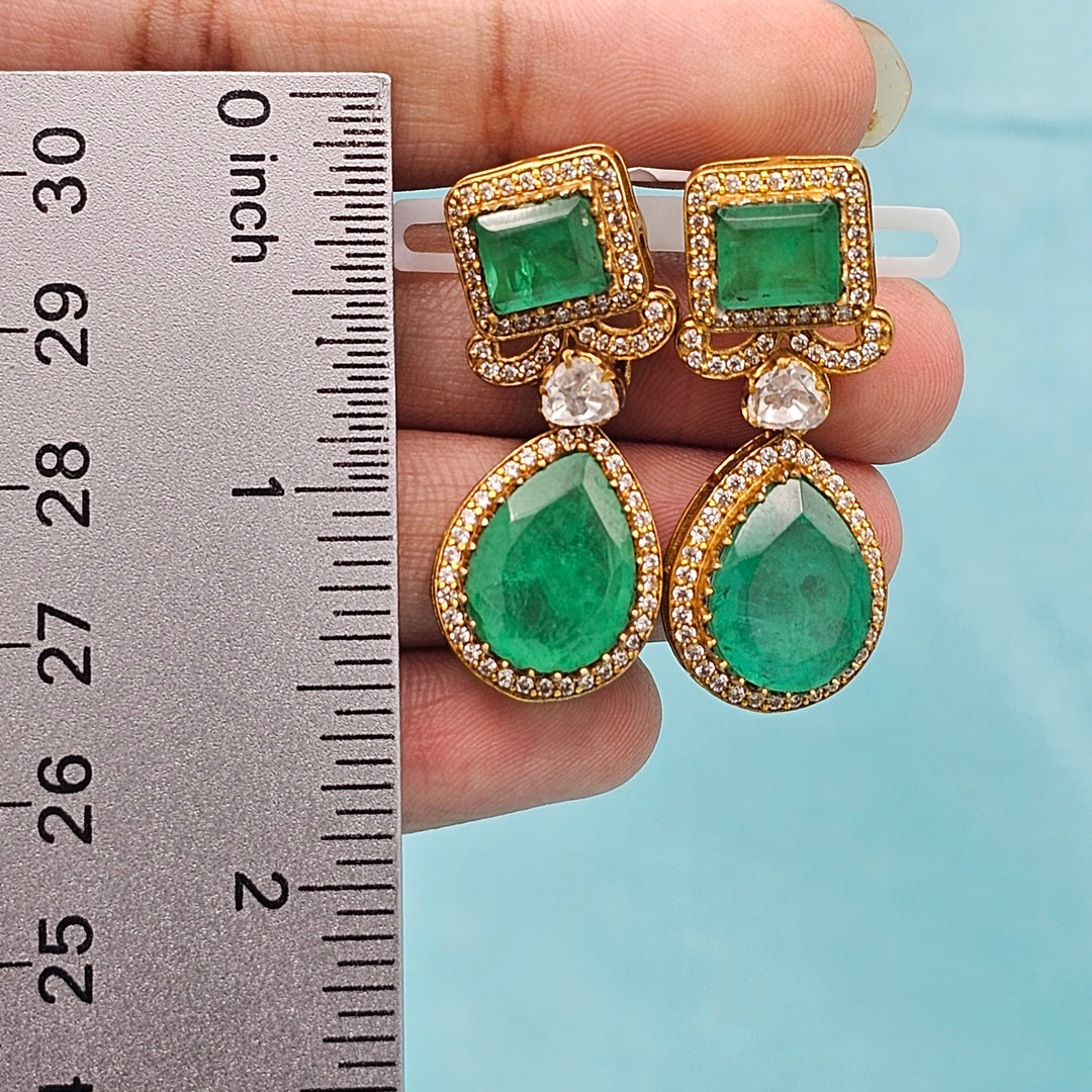 Polki Green Necklace set