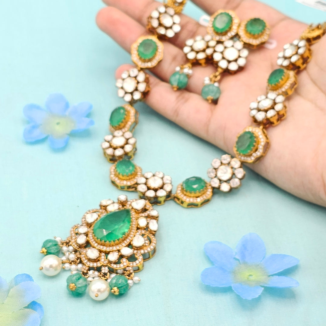 Moissanite Emerald Necklace