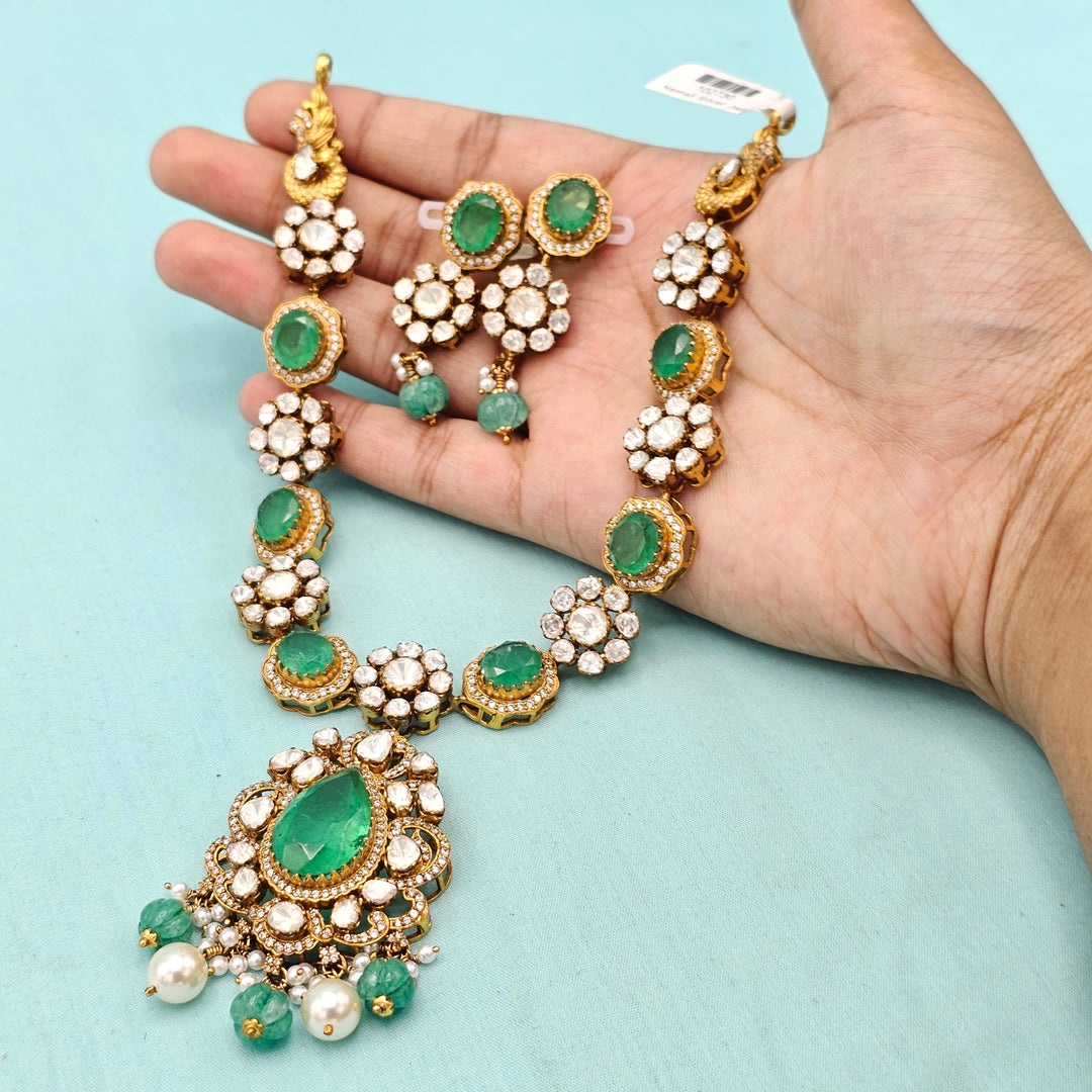 Moissanite Emerald Necklace