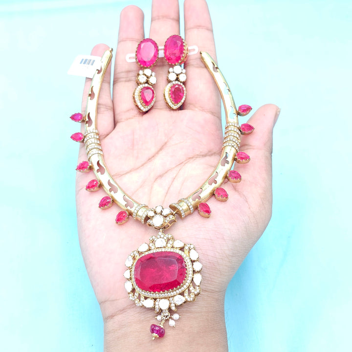 Silver Polki Kantey set