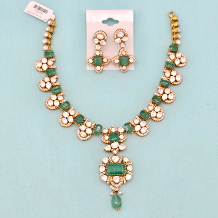 Silver Polki Kantey set