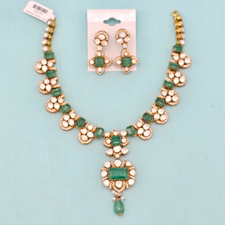 Silver Polki Kantey set