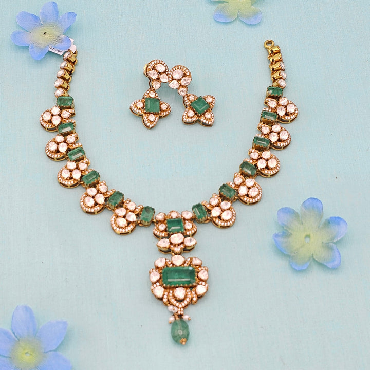 Silver Polki Kantey set