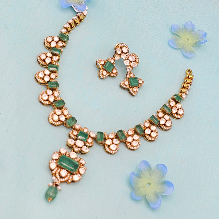 Silver Polki Kantey set