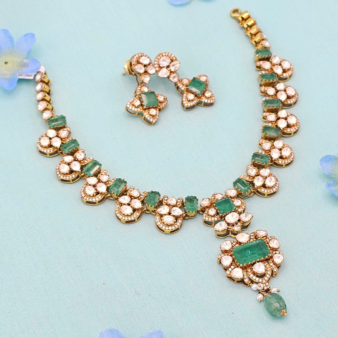 Silver Polki Kantey set