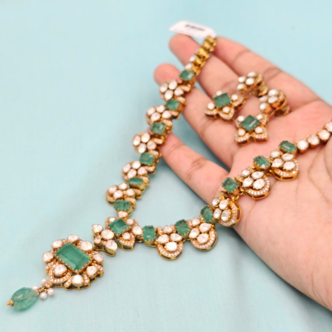Silver Polki Kantey set