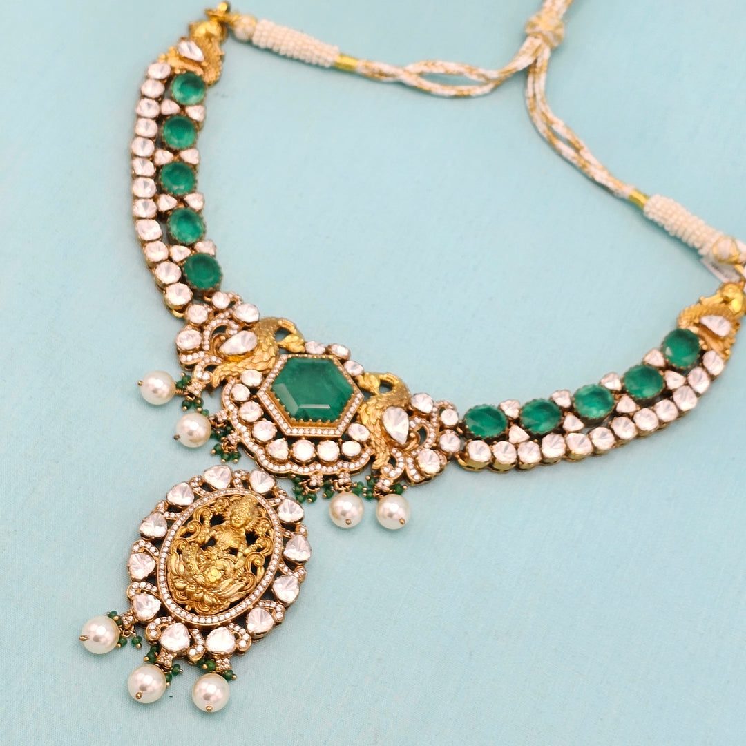 Indian polki Temple jewelry