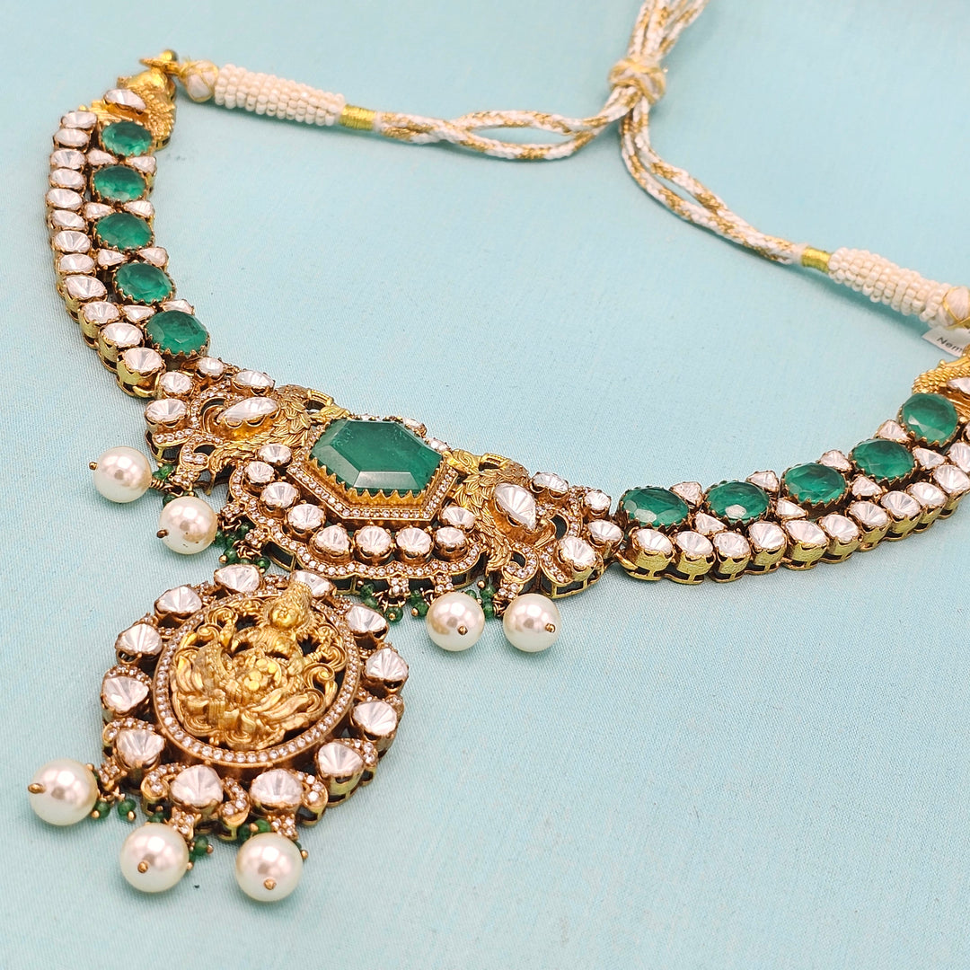 Indian polki Temple jewelry