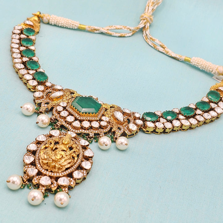 Indian polki Temple jewelry