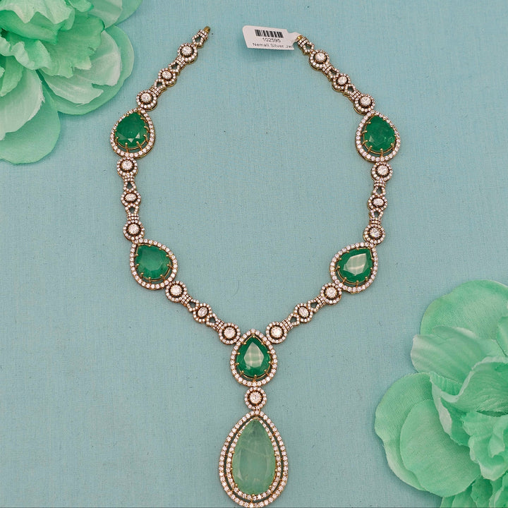 Silver Victorian necklace