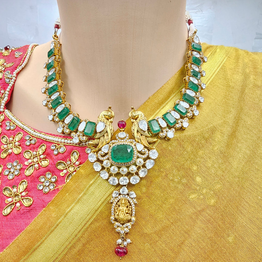 Temple Emerald Necklace set