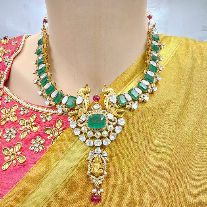 Temple Emerald Necklace set