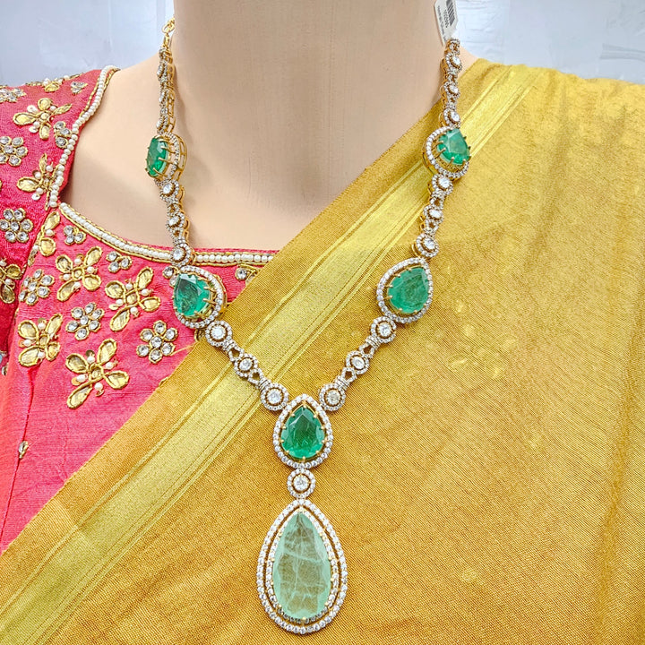 Silver Victorian necklace