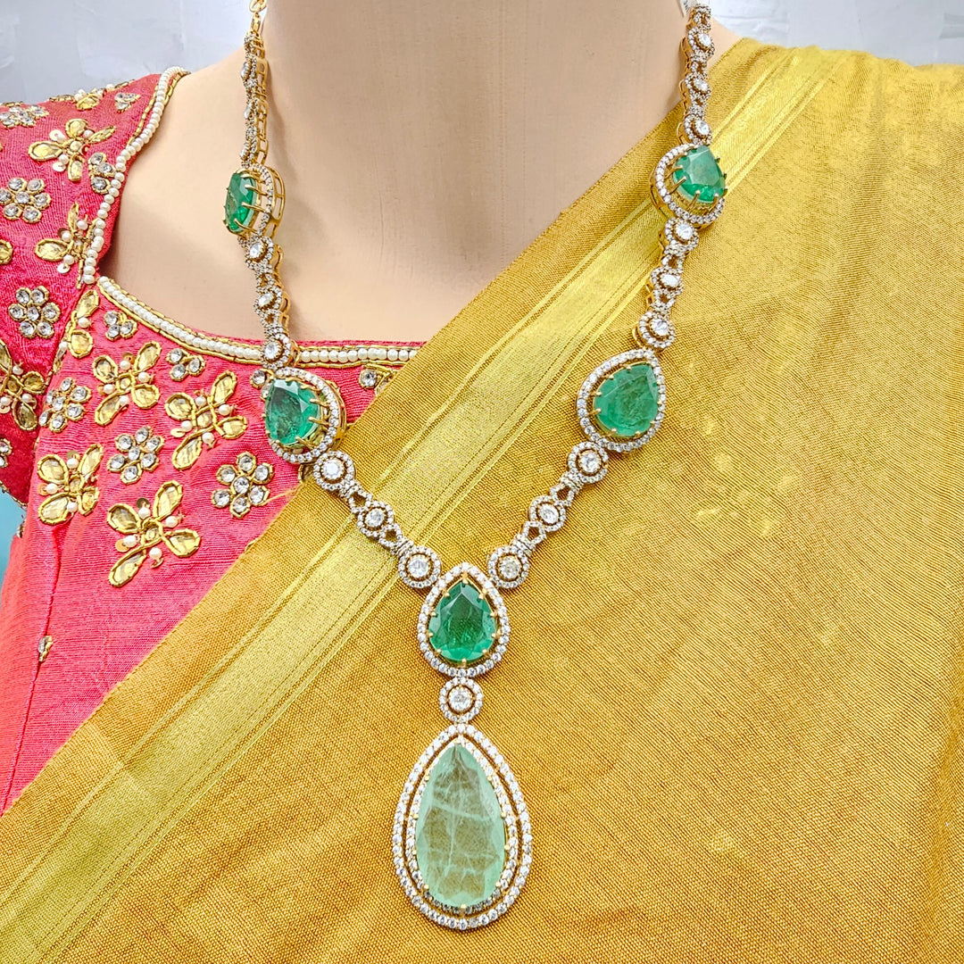 Silver Victorian necklace