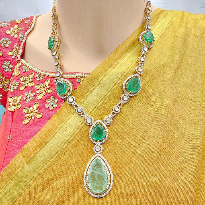 Silver Victorian necklace