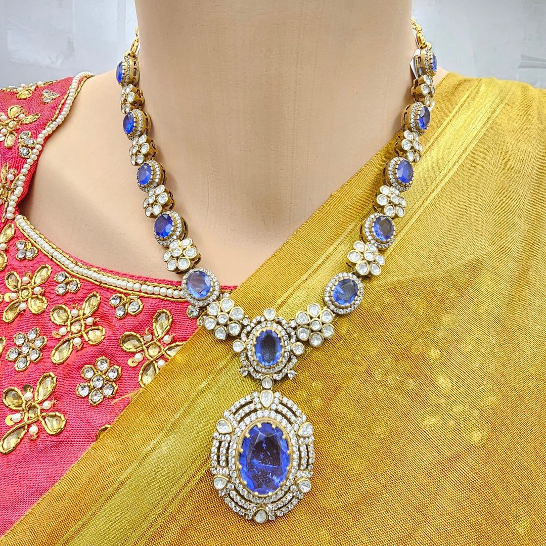 Polki Tanzanite Necklace