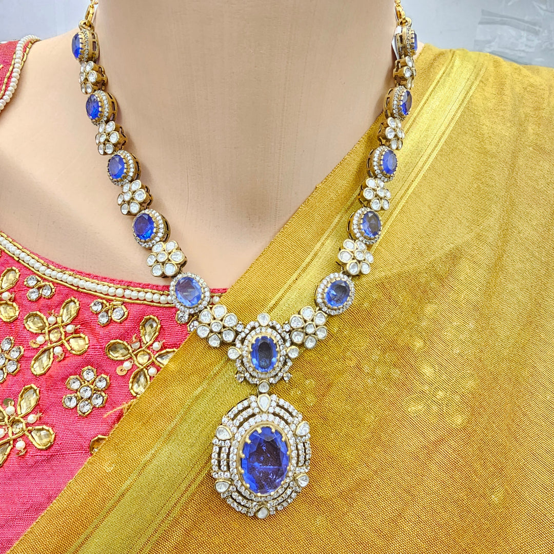 Polki Tanzanite Necklace
