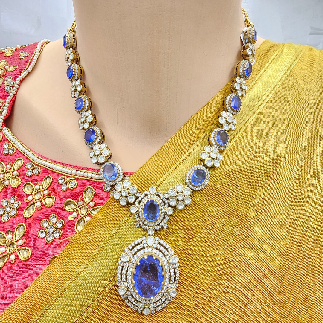 Polki Tanzanite Necklace