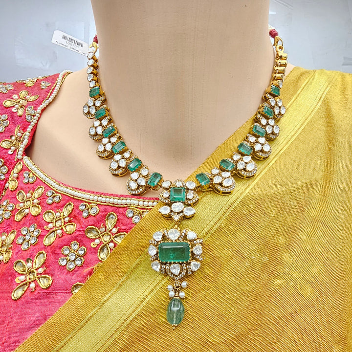 Silver Polki Kantey set