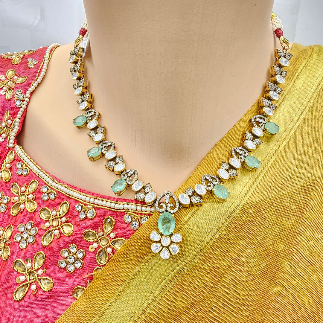 Ruby Moissanite Necklace