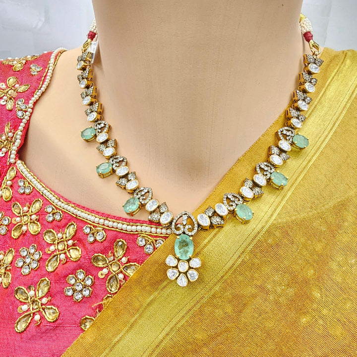 Ruby Moissanite Necklace