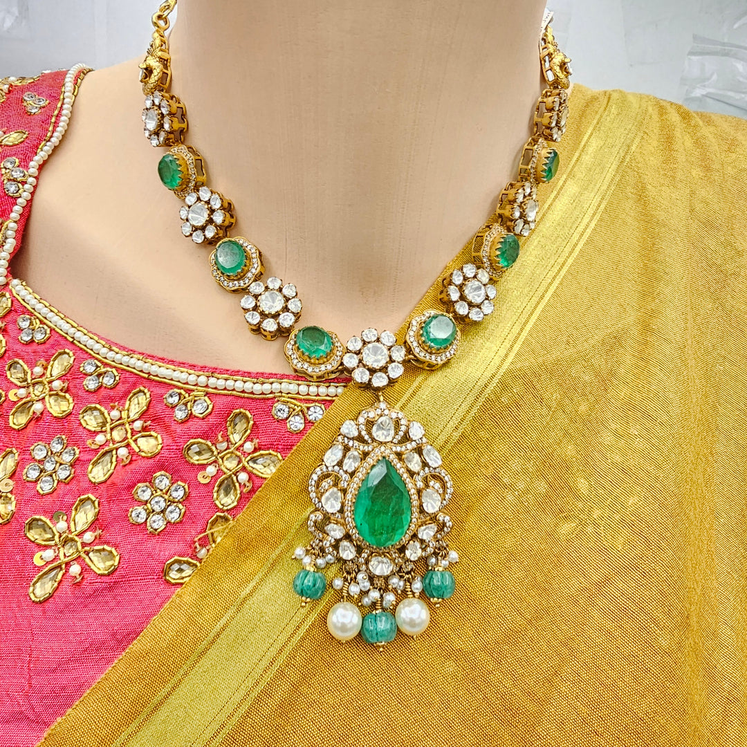Moissanite Emerald Necklace