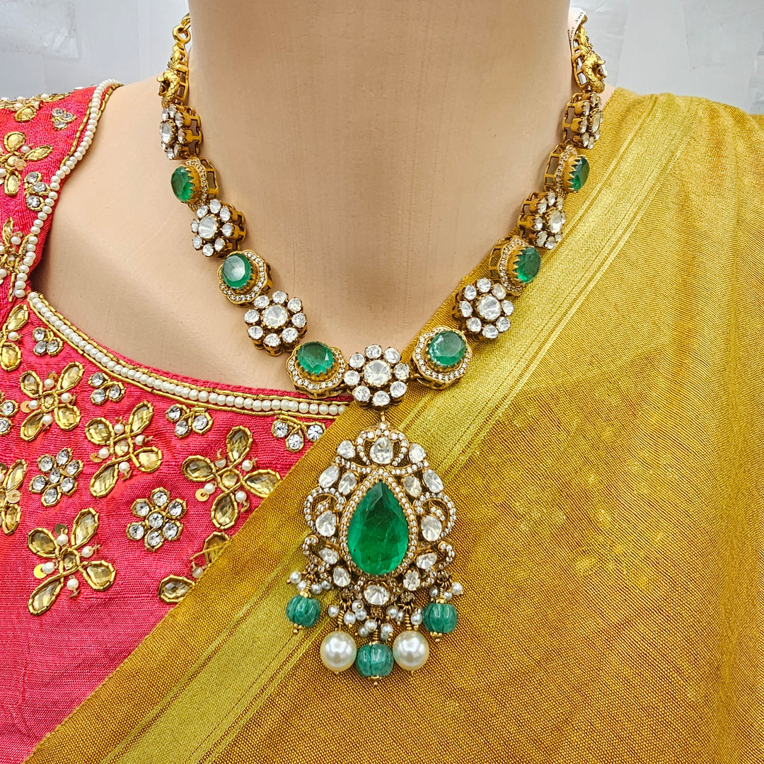 Moissanite Emerald Necklace