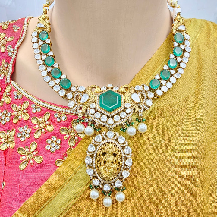 Indian polki Temple jewelry