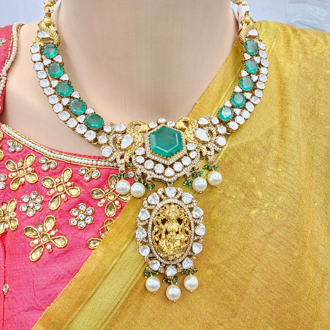 Indian polki Temple jewelry