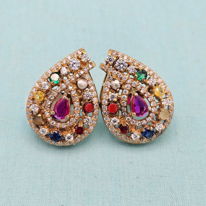 Mango Navratna Studs