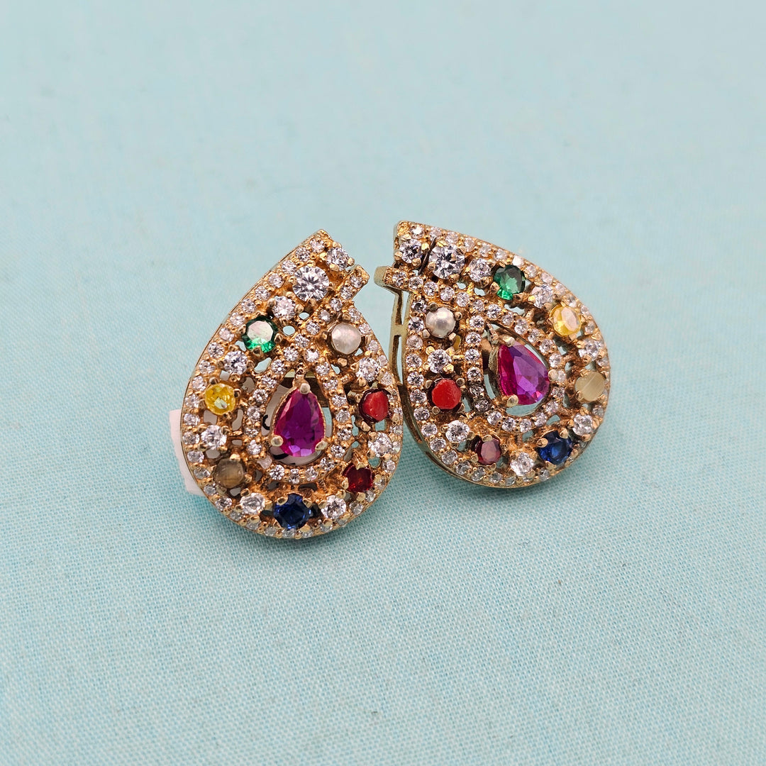 Mango Navratna Studs