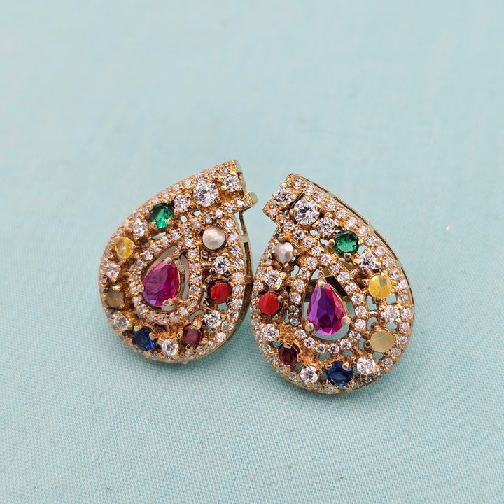 Mango Navratna Studs
